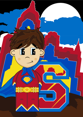 S is for Superheroのイラスト素材