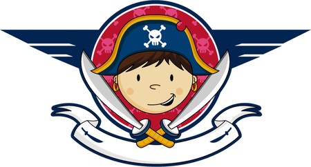 Cartoon Pirate Captainのイラスト素材