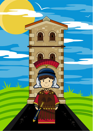 Roman Centurion Soldiers at Fortのイラスト素材
