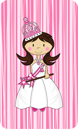 Cute Fairytale Royal Princessのイラスト素材