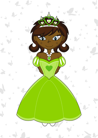 Cute Royal Fairytale Princessのイラスト素材