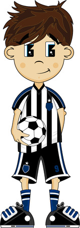 Cartoon Soccer Football Playerのイラスト素材