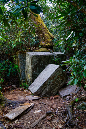 Rocks on the Trailの写真素材