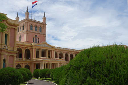 Paraguay Asuncion - State government office Palacio de Lopezのeditorial素材