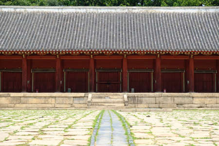 Seoul South Korea - Jongmyo Shrine a Confucian shrineのeditorial素材