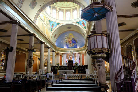 Costa Rica San Jose - Interior Metropolitan Cathedralのeditorial素材