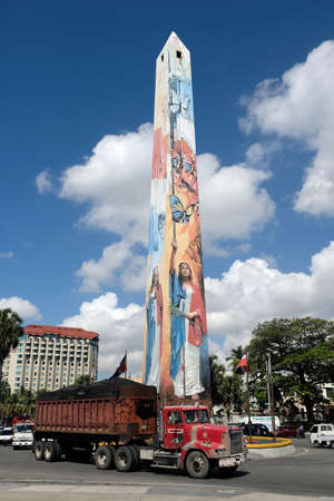 Dominican Republic Santo Domingo - Santo Domingo Obelisk - Obelisco de Santo Domingoのeditorial素材