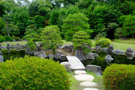 Kyoto Japan - Nijo Castle and Ninomaru palace Garden areaのeditorial素材
