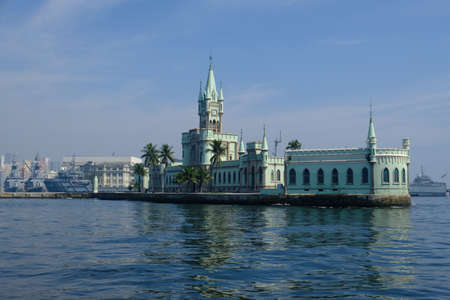 Brazil Rio de Janeiro - Fiscal Island with palace and history museum - Ilha Fiscalのeditorial素材