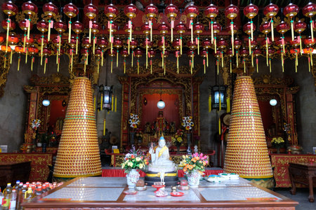 Penang George Town Malaysia - Hainan Temple altar