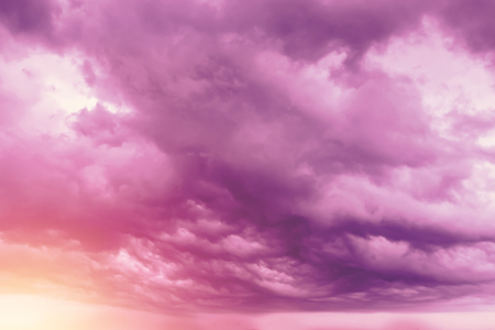 Creative background, pink, fluffy, vanilla clouds. The concept of lightness, magic, magic, fairy tale, good. Background for cards, flyers.の写真素材