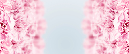 Creative design promo banners, Pink design, light background, Valentine's Day, Women's Day, the eighth of March, hot sale, discounts. Banner, copy space. Mockup, horizontal flyer for printing.の写真素材