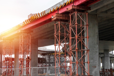 Construction site, construction, scaffolding, scaffolding. The concept of construction work, design, architecture.の写真素材