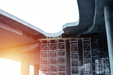 Construction site, construction, scaffolding, scaffolding. The concept of construction work, design, architecture.の写真素材