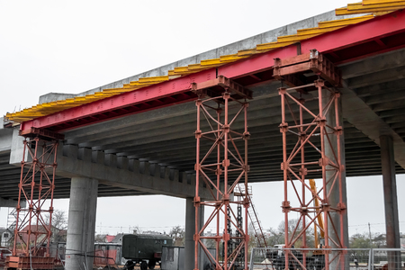 Construction site, construction, scaffolding, scaffolding. The concept of construction work, design, architecture.の写真素材