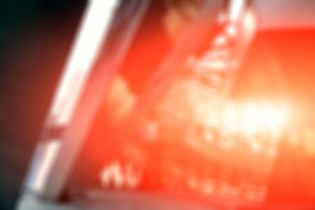 Abstract blurred background, orange sunset