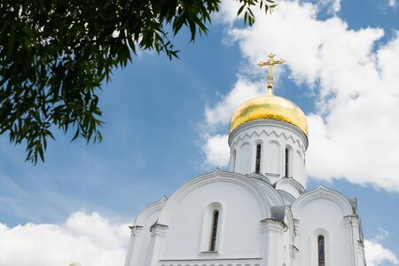 Orthodox church against the skyの写真素材