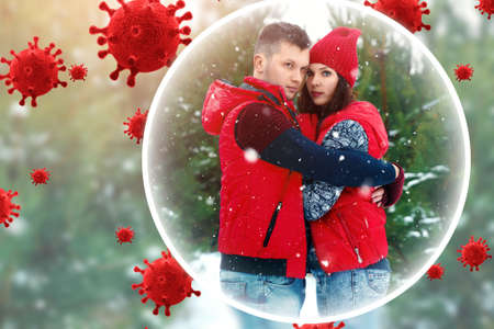 Parents and children are protected from viruses, bacteria and disease. Healthy lifestyle, good immunity, vaccinationの写真素材