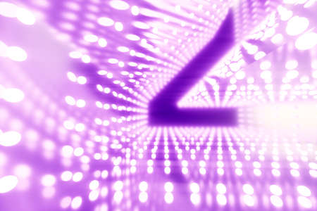 Happy New Years, neon numbers 2022 shine brightly. Festive ultraviolet background, merry christmas. Winter holiday, template, greeting card. 3D render, 3D illustrationの写真素材