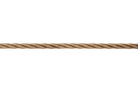 Yellow rope isolated on white background. 3D rendering, 3D illustration.の写真素材