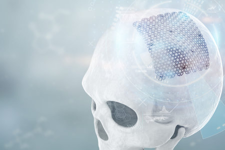 Medical procedure, osteosynthesis operation, surgical reposition of the skull. Fixation of a broken...