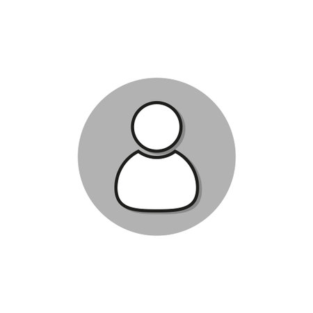 business icon contact person in flat style, vectorのイラスト素材