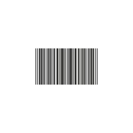 barcode icon isolated on a white background, vectorのイラスト素材
