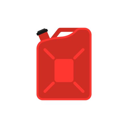 red gas canister in flat style, vector illustrationのイラスト素材