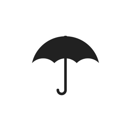 Flat umbrella icon for concept design. Vector isolated illustrationのイラスト素材