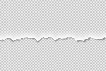 Torn in abstract style on transparent background. Vector bacground for banner design.のイラスト素材