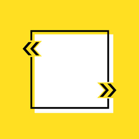 Quotation card on yellow backdrop. Vector background for text in flatのイラスト素材
