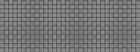 Basket pattern in abstract style. Seamless mesh background. Vector black textureのイラスト素材
