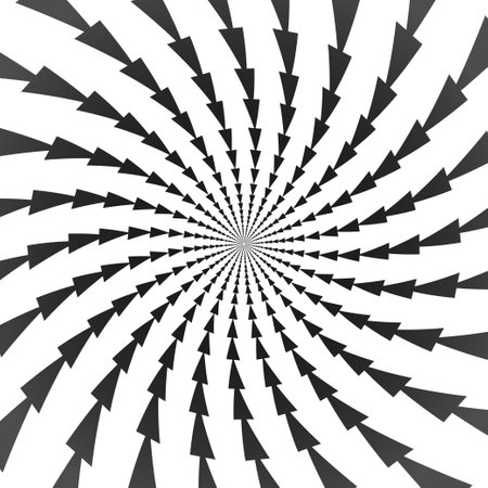 Spiral circle pattern. Magic concept abstract vector background illustrationのイラスト素材