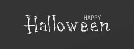 Halloween banner. Dark typography poster lettering text. Vector illusrtationのイラスト素材