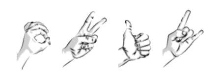 Hand in retro halftone style. Vintage pop collage hands. Modern set, isolated vectorのイラスト素材