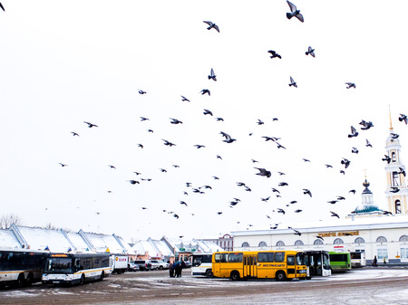 Kolomna bus stationのeditorial素材