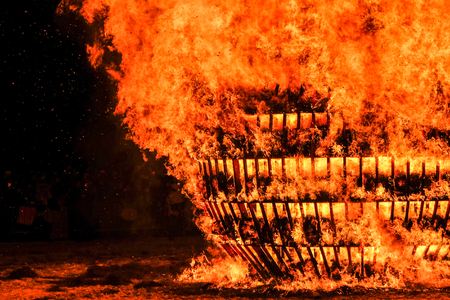 February 18th 2018 - Moscow, park Gorkij. Maslenitsa celebrations.のeditorial素材