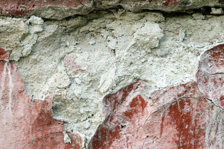 Wall pattern of the ancient structure of buildings in a city. Geometrical and minimalist design.の写真素材