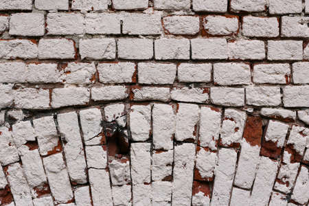 Wall pattern of the ancient structure of buildings in a city. Geometrical and minimalist design.の写真素材