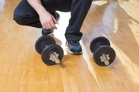 Young man trainingの写真素材