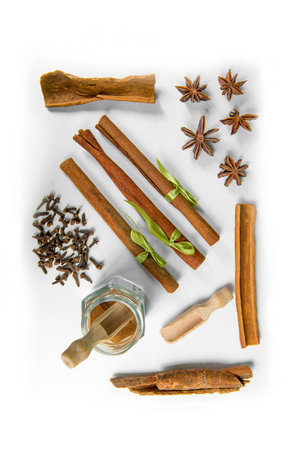 Pile of various spicesの写真素材