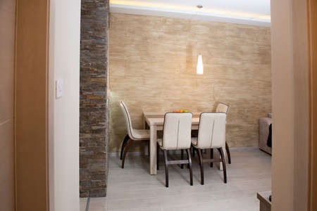 Kitchen with modern furnitureの写真素材