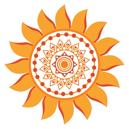 Stylized sunのイラスト素材