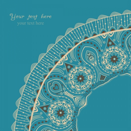 Decorative Vintage Design Element, illustration with lacy frame decoration, ornamental cornerのイラスト素材