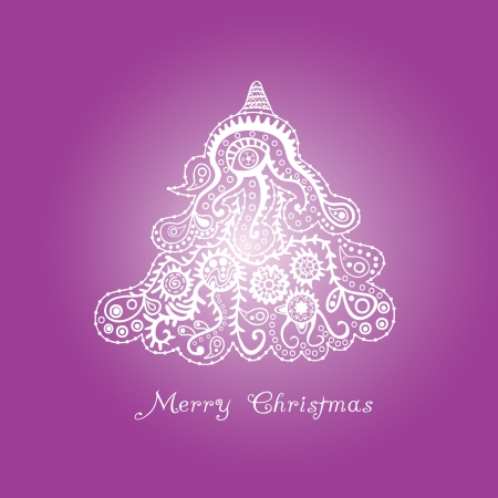 Abstract christmas treeのイラスト素材