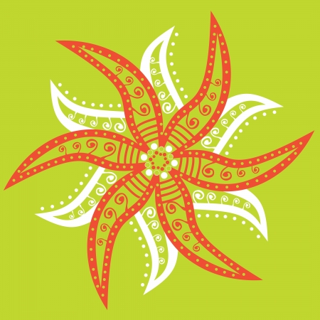 Cute ornamental flowerのイラスト素材