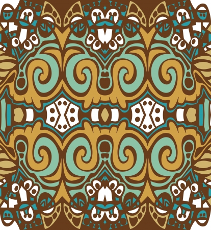 Psychedelic abstraction background, symmetric pattern, vector wallpaperのイラスト素材