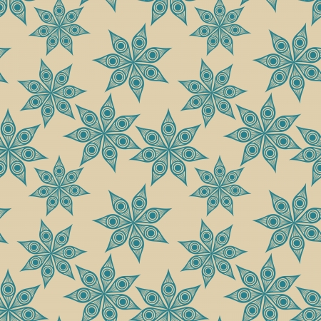 Colorful floral seamless pattern in cartoon style. Seamless pattern can be used for wallpaper, pattern fills, web page background,surface textures. Vector seamless floral backgroundのイラスト素材