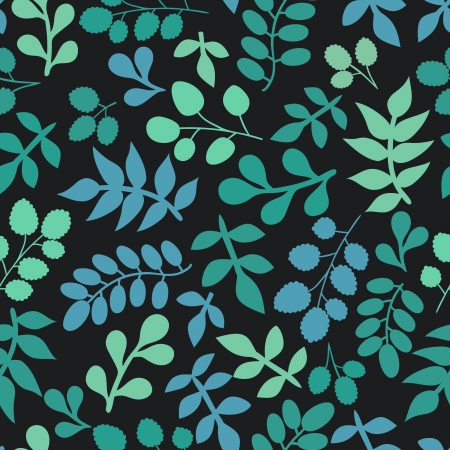 seamless leaves pattern backgroundのイラスト素材
