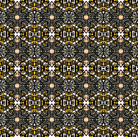 Psychedelic abstraction background, symmetric  pattern / wallpaperのイラスト素材